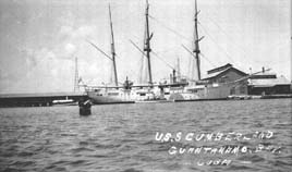 USS Cumberland, Guantanamo Bay, Cuba, 1915
